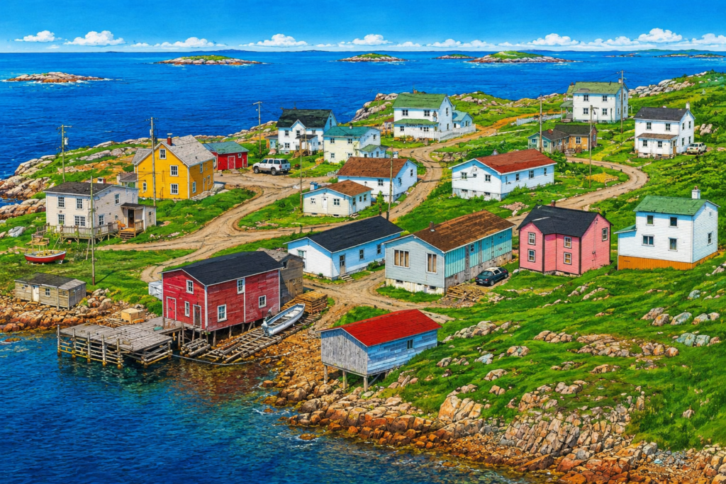 Tilting Fogo Island